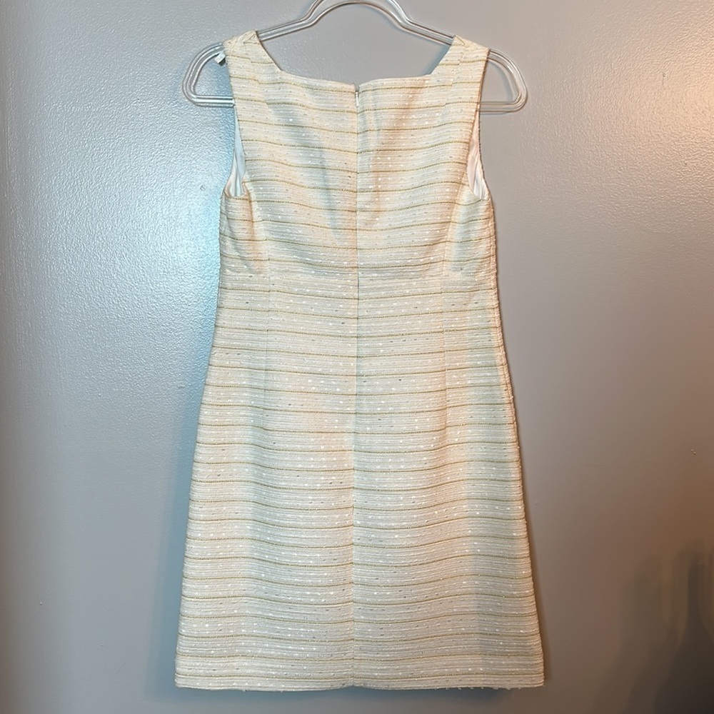 Lilly Pulitzer White Textured Sleeveless Shift Dress - Picture 9 of 13